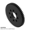 32 Pitch, 52 Tooth Delrin Hub Mount Spur Gear