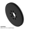 32 Pitch, 70 Tooth Delrin Hub Mount Spur Gear