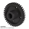 32P, 36T, 0.250" (1/4) Bore, Plain Bore Gear (Delrin)