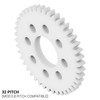 32P, 42 Tooth Acetyl Hub Mount Spur Gears (0.125" Face)
