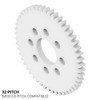 32P, 50 Tooth Acetyl Hub Mount Spur Gears (0.125" Face)