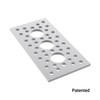 3 Hole Pattern Plate (1.50" x 3.00")