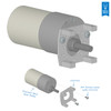 75 RPM Precision Spur Gear Motor