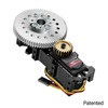 SG20 Series Servo Gearbox (3:1 Ratio, Continuous Rotation, 1416 oz-in, 23 RPM)
