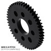 48 Tooth Hub-Mount Gear (MOD 0.8, 4mm Thick Acetal)