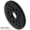 70 Tooth Hub-Mount Gear (MOD 0.8, 4mm Thick Acetal)