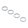 12mm ID Steel Spacer (15mm OD, 2mm Length) - 4 Pack