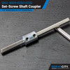 Set-Screw Shaft Coupler (1/4" Round Bore to 1/4" Round Bore)