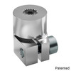 4001 Series Clamping Servo to Shaft Coupler (24 Tooth Spline to 1/4" Round Bore)
