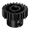 2303 Series Steel, MOD 0.8 Pinion Gear (1/4" Round Bore, 24 Tooth)