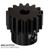 2303 Series Steel, MOD 0.8 Pinion Gear (4mm Round Bore, 15 Tooth)