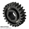 Slip-Fit Steel Pinion Gear (8mm REX® Bore, MOD 0.8, 24T)