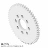 32P, 54 Tooth Acetyl Hub Mount Spur Gears (0.125" Face)