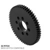 32 Pitch, 56 Tooth Delrin Hub Mount Spur Gear