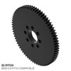 32 Pitch, 72 Tooth Delrin Hub Mount Spur Gear