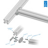 Flush Perpendicular X-Rail Mount