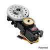 SG20 Series Servo Gearbox (2:1 Ratio, Continuous Rotation, 944 oz-in, 35 RPM)