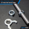 2920 Series Steel Set-Screw Collar (1/2" Bore) - 2 Pack