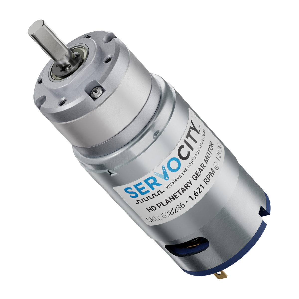 1,621 RPM HD Premium Planetary Gear Motor