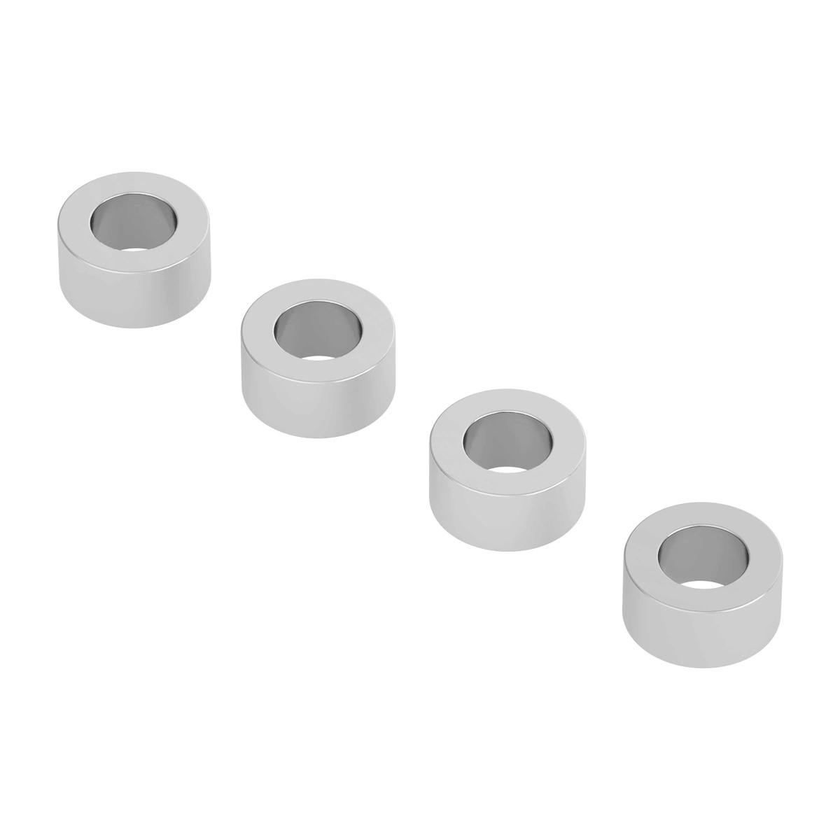 0.125" Length, 1/4" OD Aluminum Spacers for #6 Screw Size (0.140” ID)