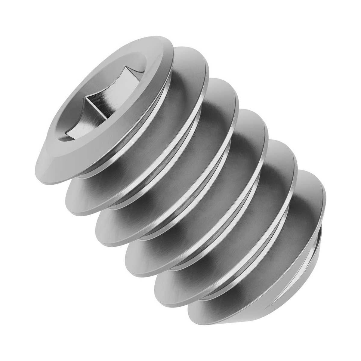 6-32 Stainless Steel Cup-Point Set-Screw (0.1875" Length) - 6 Pack