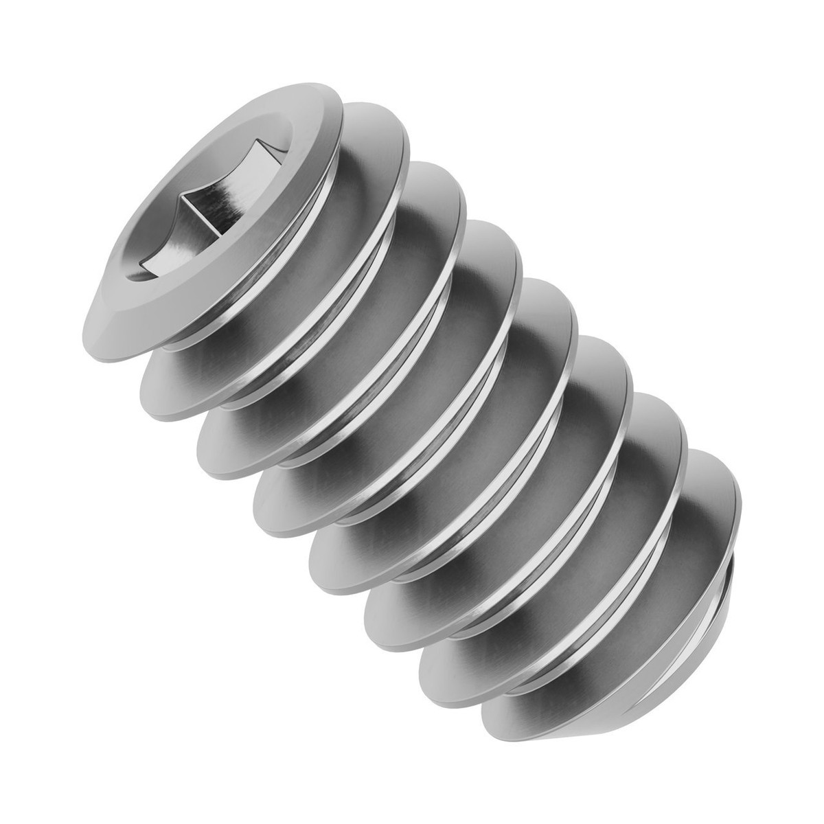 6-32 Stainless Steel Cup-Point Set-Screw (0.250" Length) - 6 Pack