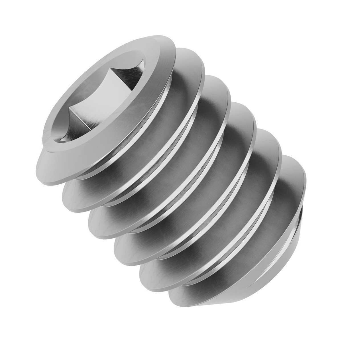 1/4"-20 Stainless Steel Cup-Point Set-Screw (0.3125" Length) - 6 Pack