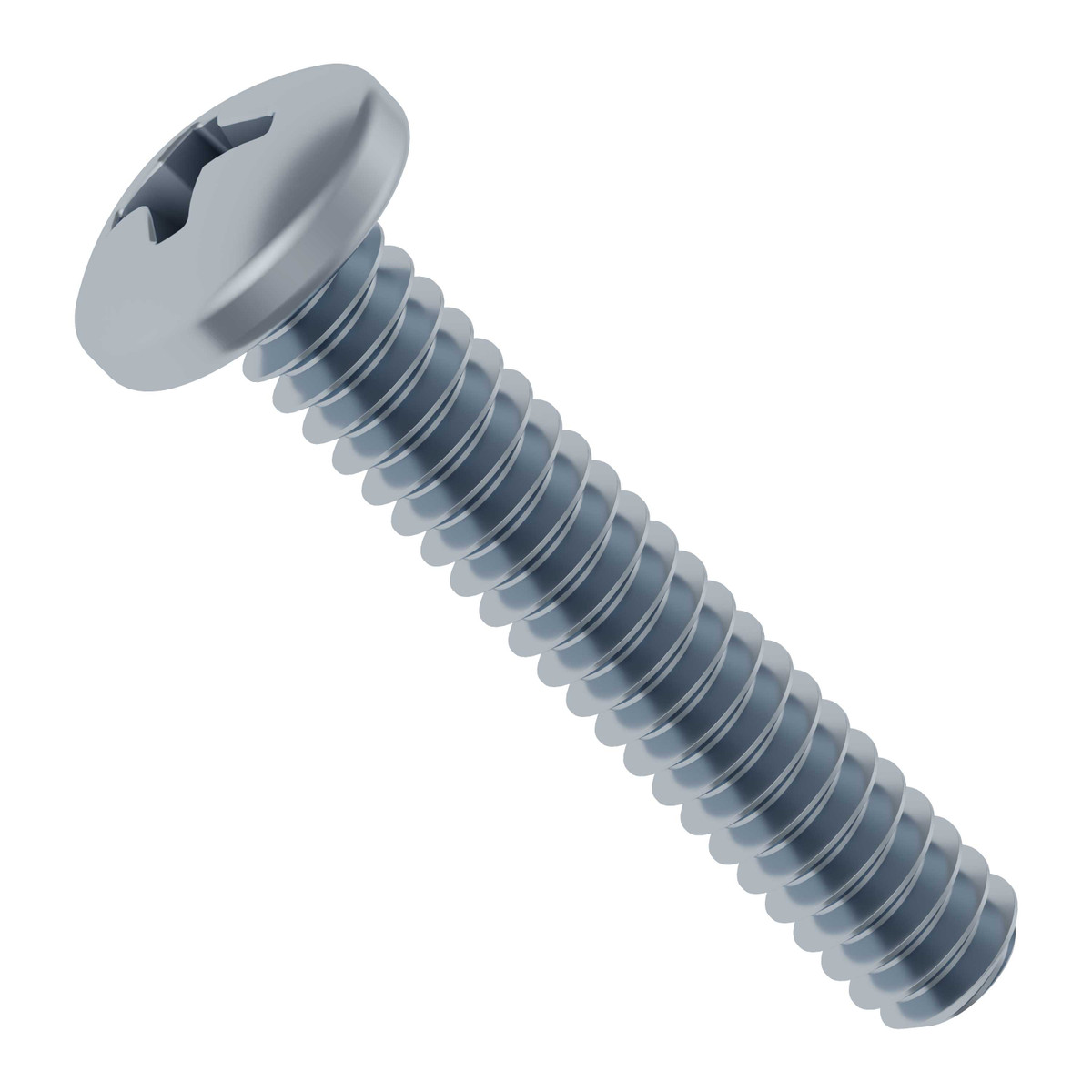 0.750" (3/4") 6-32 Zinc-Plated Steel Pan Head Screw (25 pack)