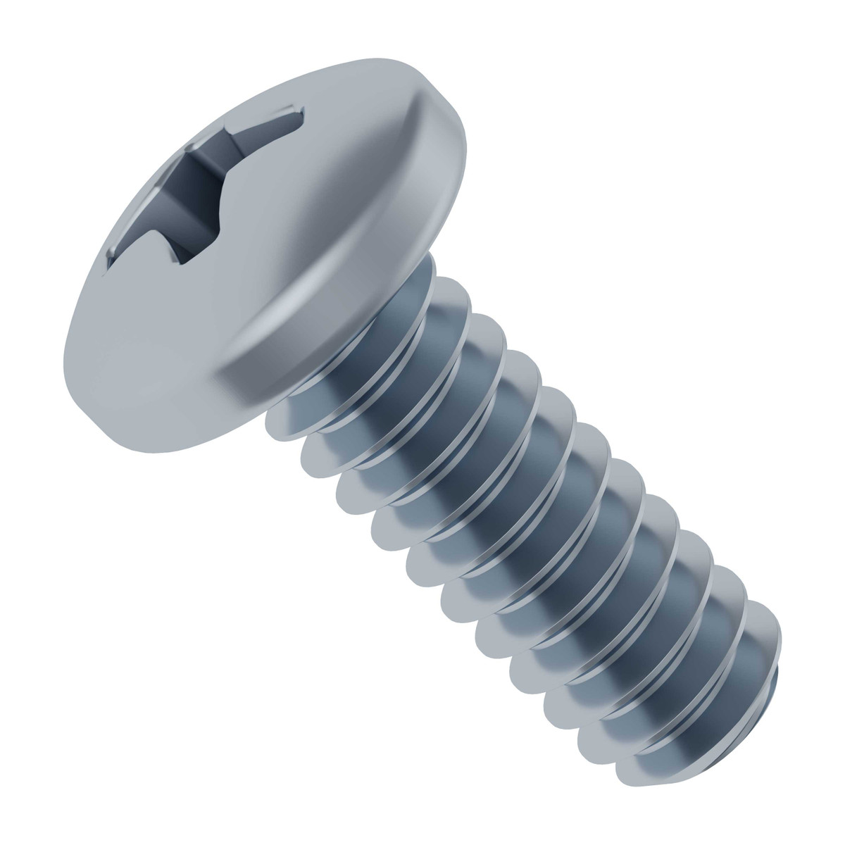 Zinc-Plated Steel Phillips Pan Head Screw (6-32 UNC, 3/8" Length) - 25 Pack