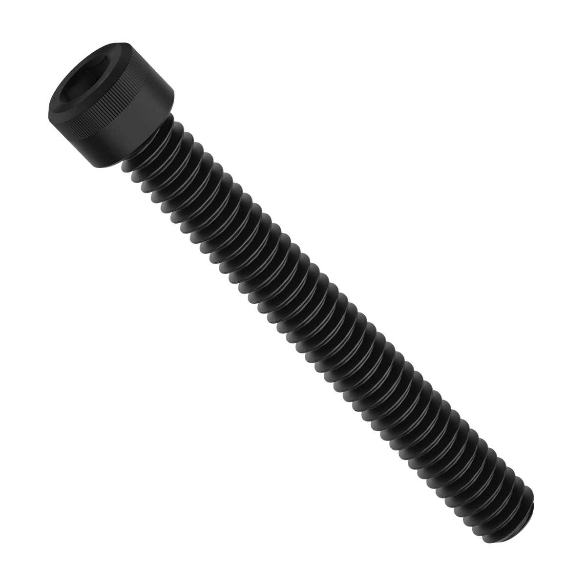 1/4"-20 Black-Oxide Socket Head Screw (2" Length) - 6 Pack