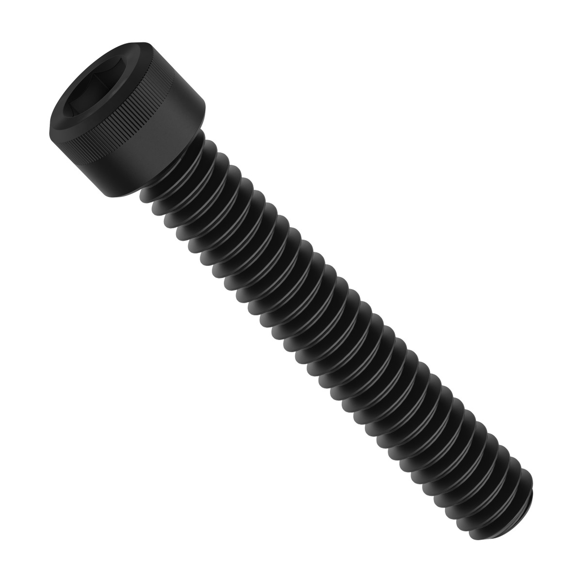 1/4"-20 Black-Oxide Socket Head Screw (1.50" Length) - 6 Pack