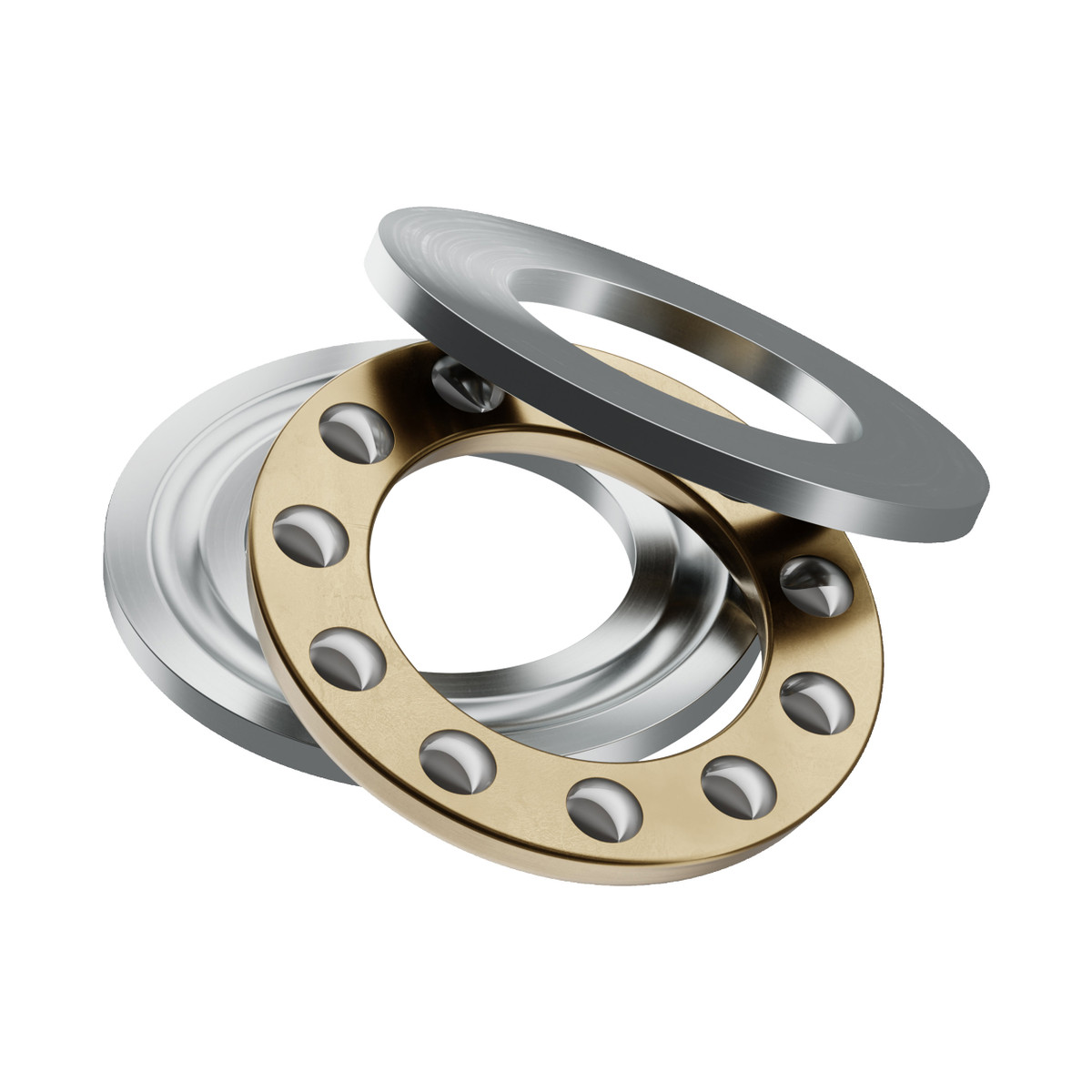 12mm ID Thrust Ball Bearing (12mm ID x 21mm OD, 5mm Thickness)