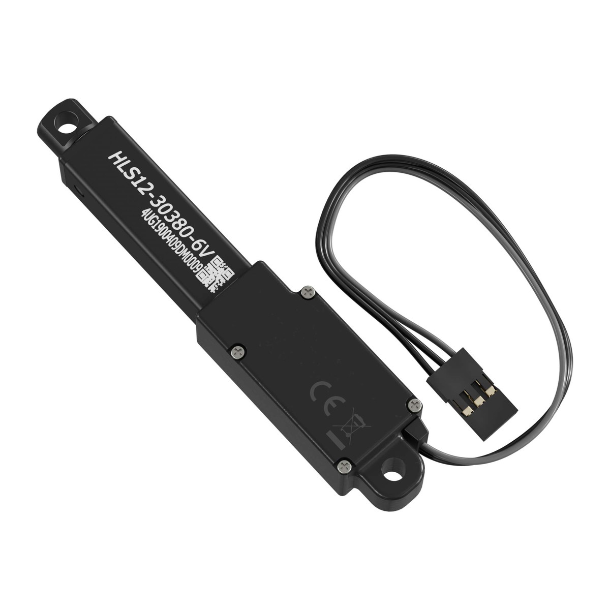 Hitec Linear Servo (1.2" Stroke, 0.2"/sec,  48.9lb Thrust)