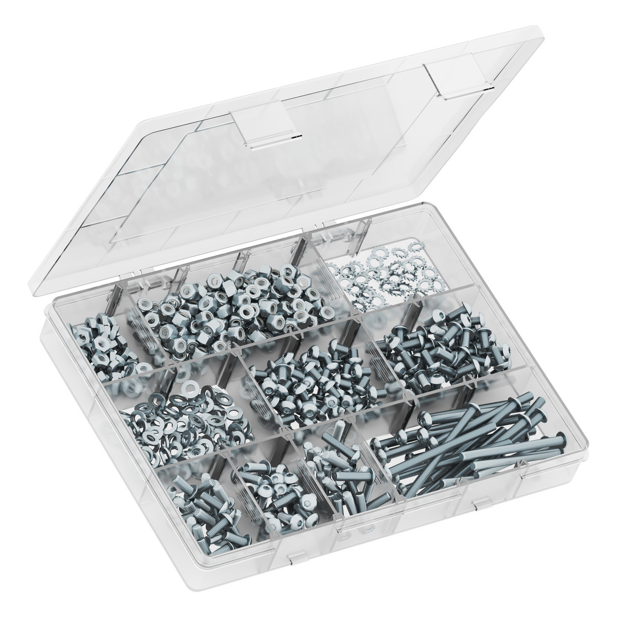 M4 Button Head Screw Assortment Pack (600 Pcs)