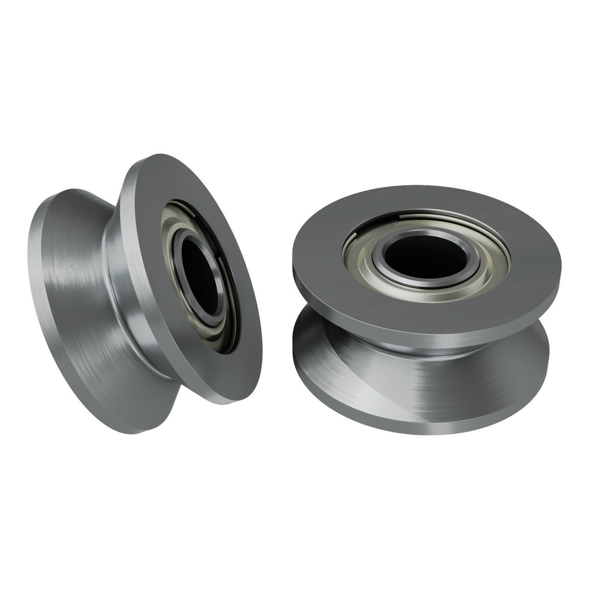 1609 Series V-Groove Bearing (4mm ID x 13mm OD, 6mm Thickness) - 2 Pack