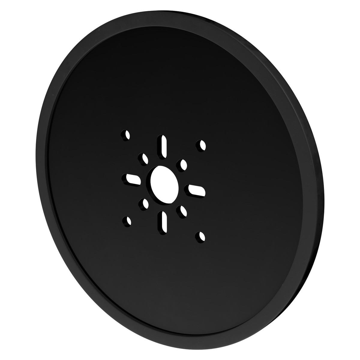 3607 Series Disc Wheel (14mm Bore, 120mm Diameter, Black) - 2 Pack