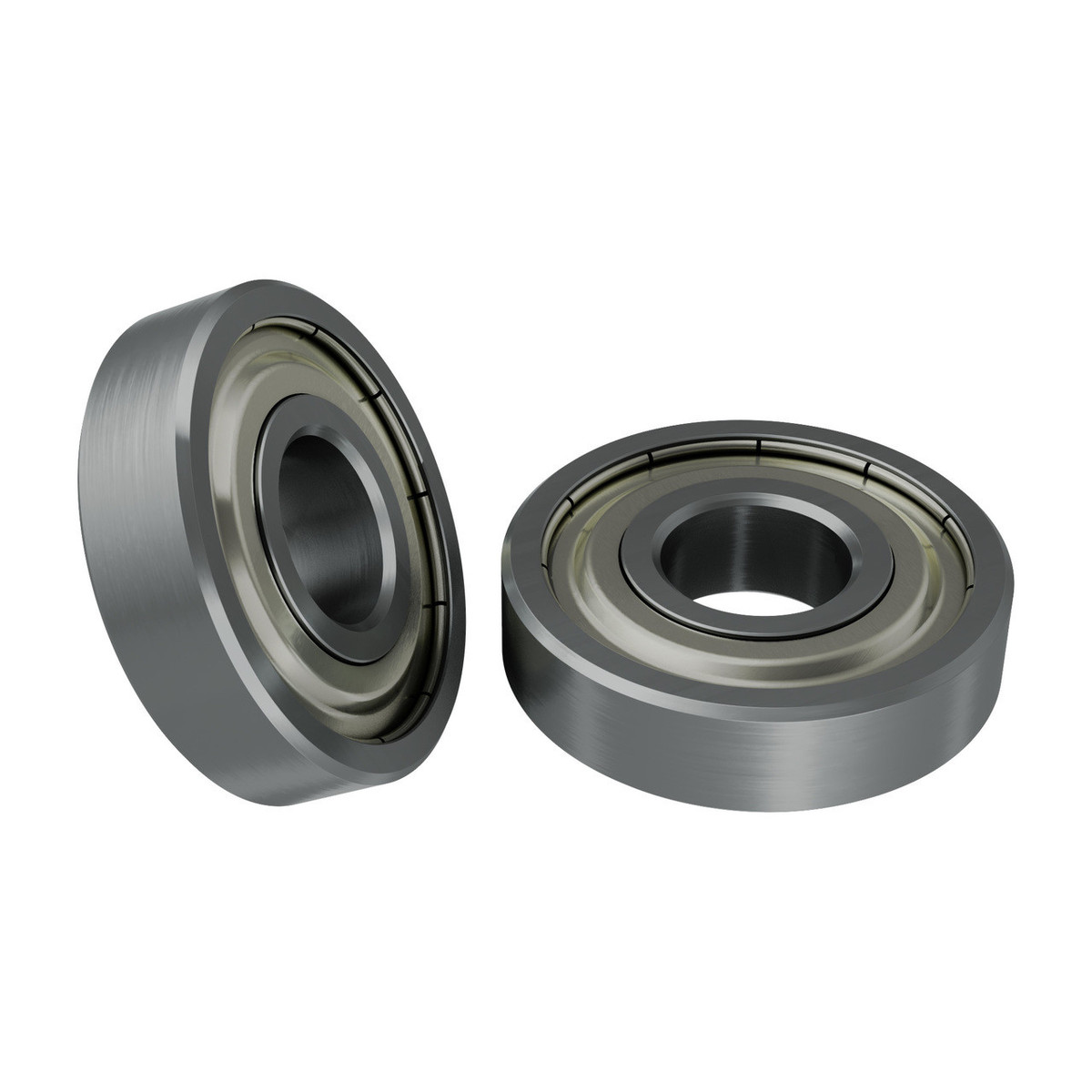 6mm ID Non-Flanged Ball Bearing (16mm OD, 4mm Thickness) - 2 Pack