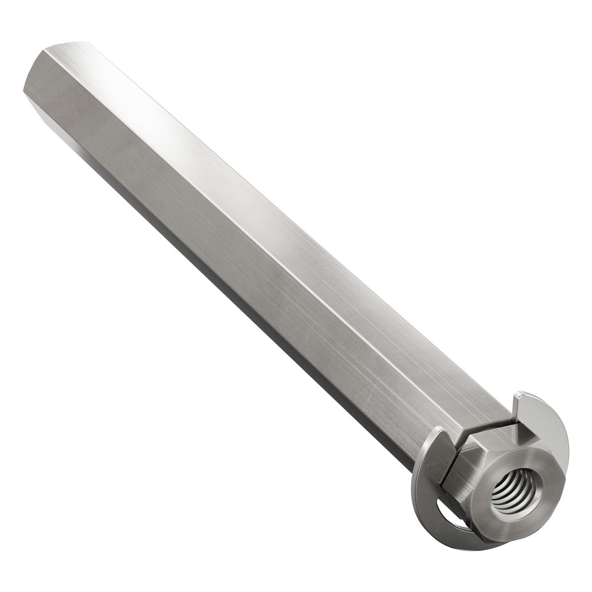 8mm REX® Shaft with E-Clip (Stainless Steel, 80mm Length)