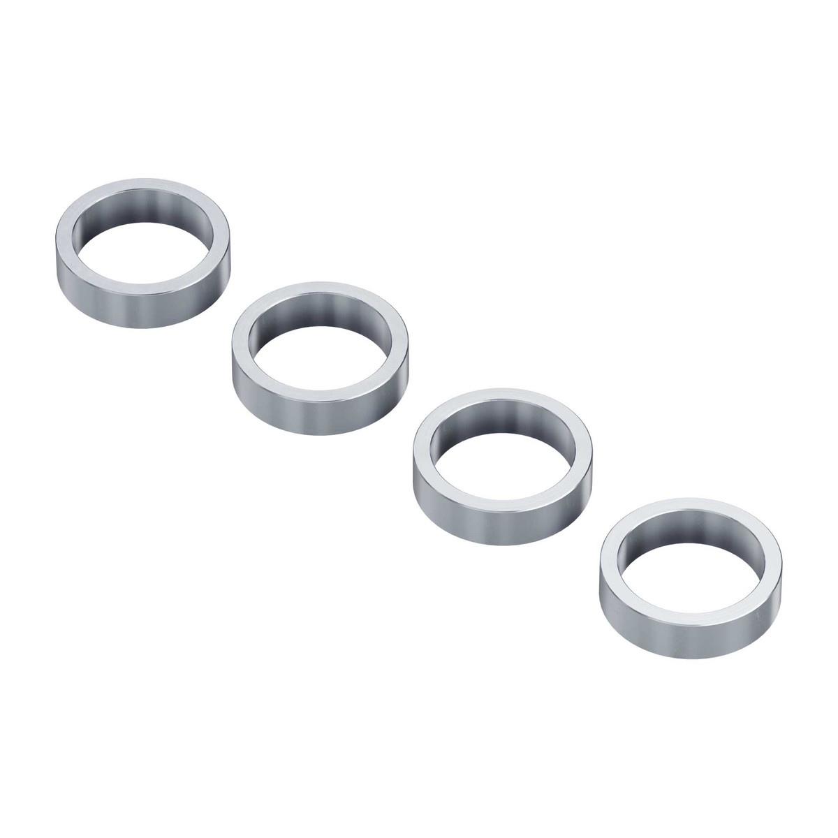 12mm ID Steel Spacer (15mm OD, 4mm Length) - 4 Pack