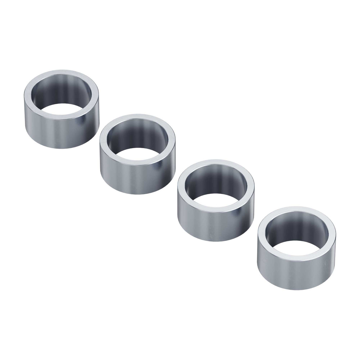 12mm ID Steel Spacer (15mm OD, 8mm Length) - 4 Pack