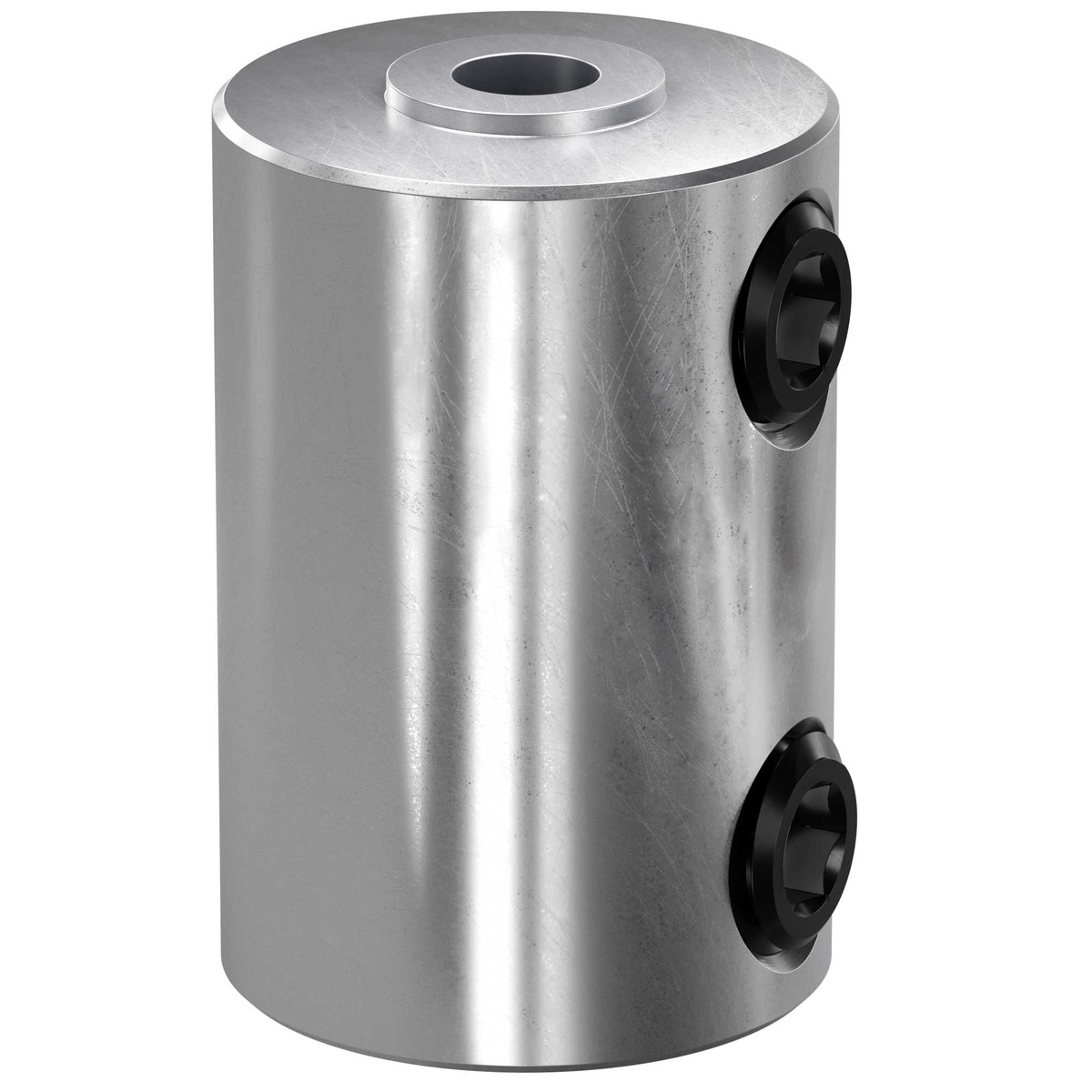 Set-Screw Shaft Coupler (1/8" Round Bore to 1/4" Round Bore)