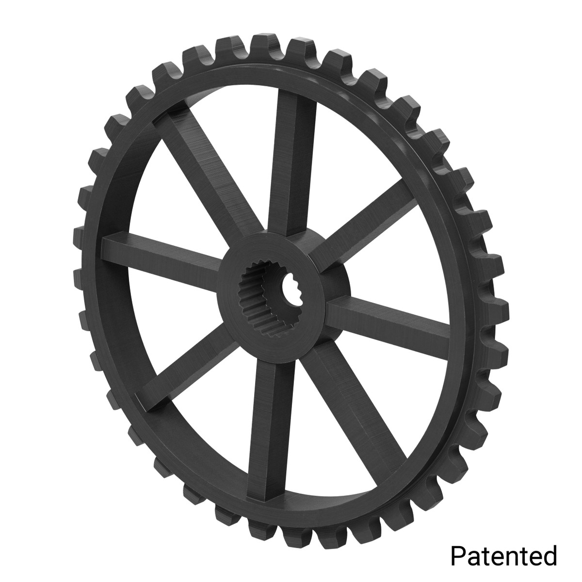 0.1227" Pitch, 36 Tooth Nylon Servo Sprocket with 24 Tooth Spline