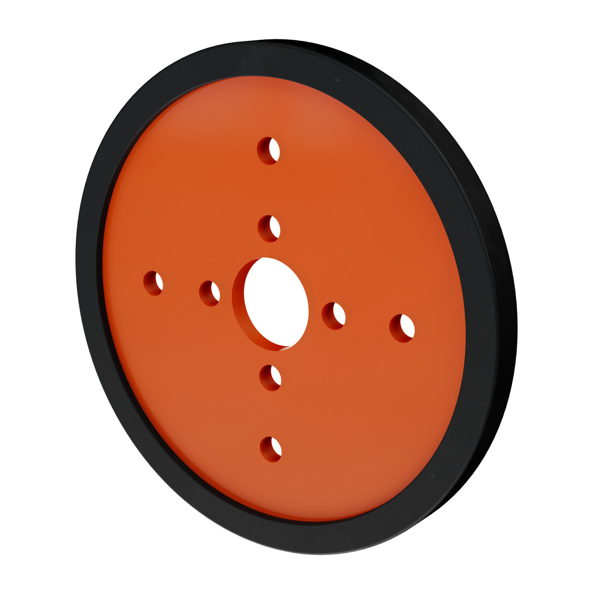 3" Acrylic Disc Wheel (Orange) - 2 Pack