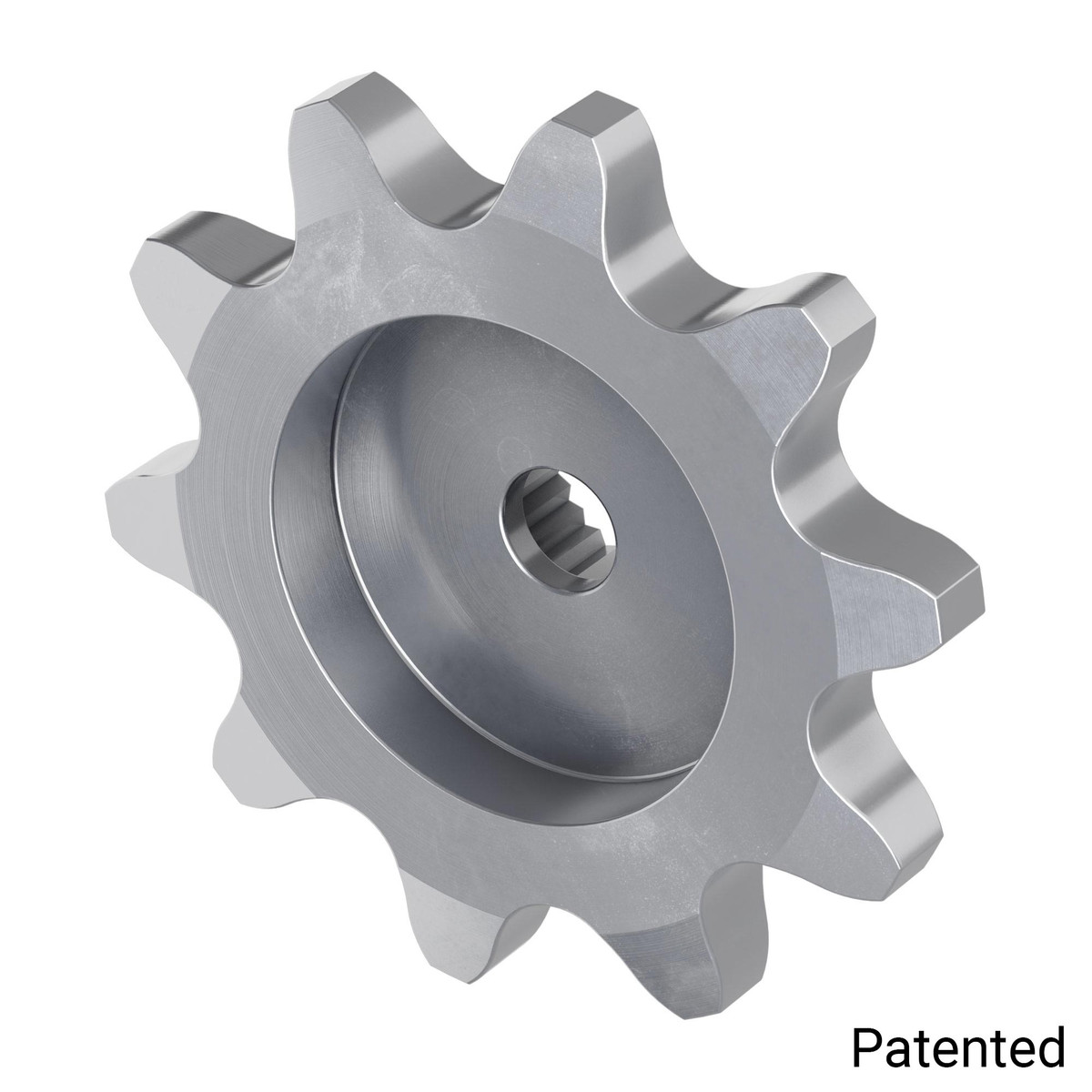 0.250" Pitch, 10 Tooth Aluminum Servo Sprocket with 24 Tooth Spline