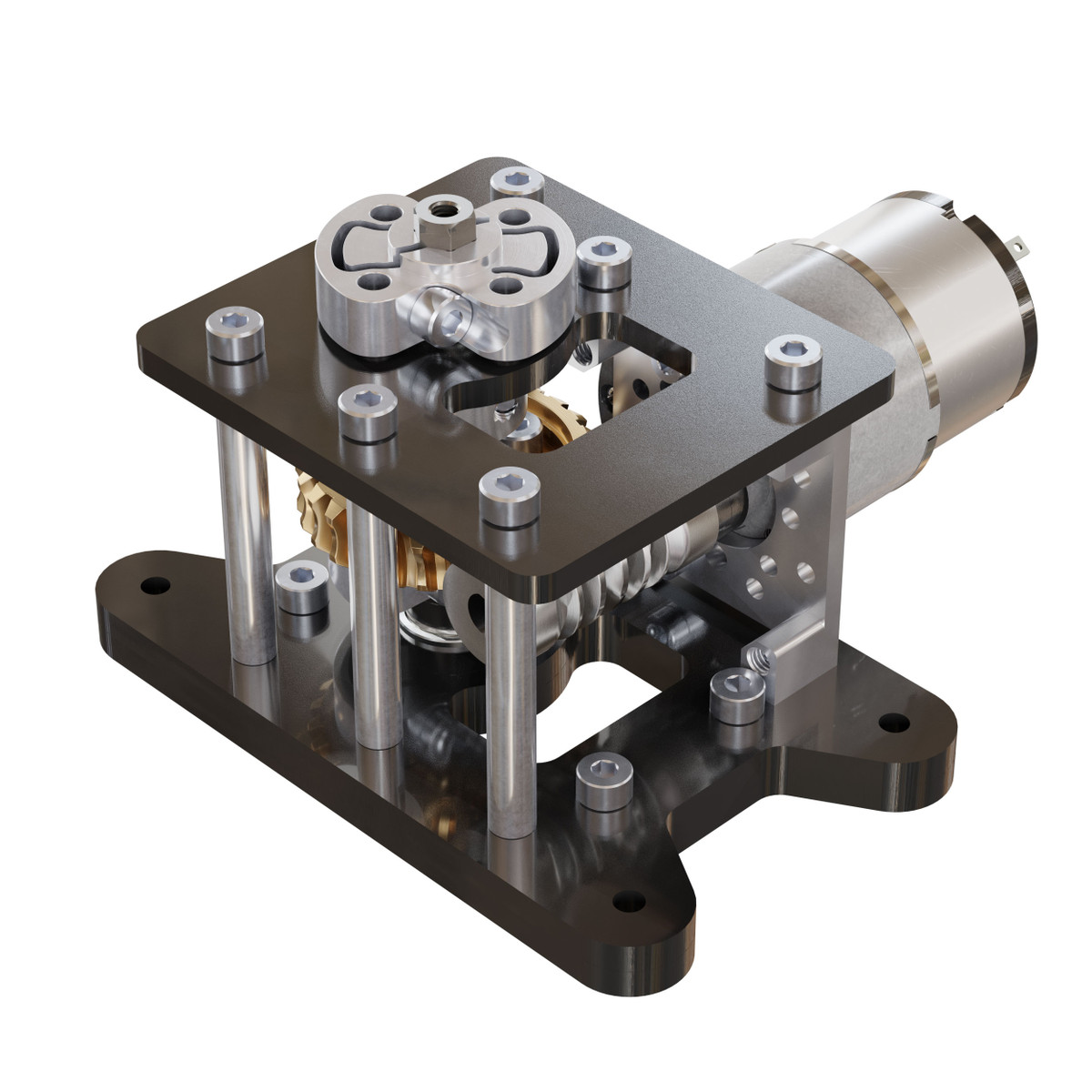 Standard Duty Worm Drive Gearbox (28:1 Ratio)