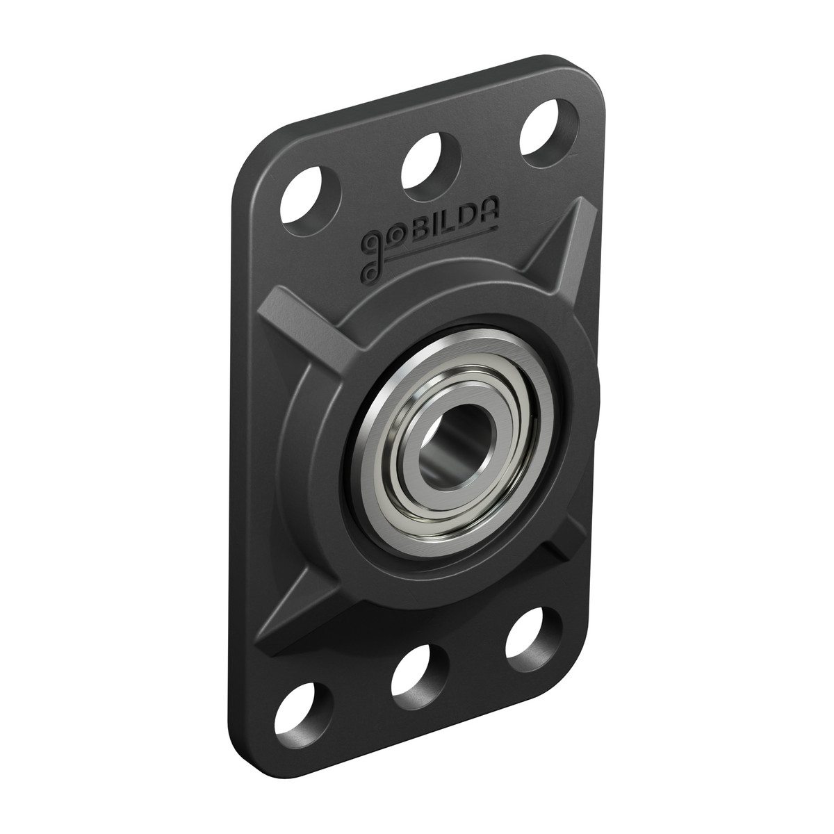 5mm Bore Flat Pillow Block (16mm x 32mm Mounting Pattern) - 2 Pack