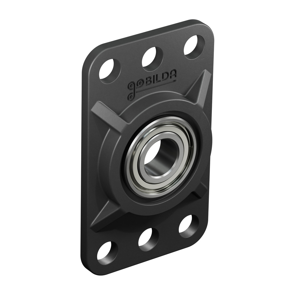 1/4" Bore Flat Pillow Block (16mm x 32mm Mounting Pattern) - 2 Pack
