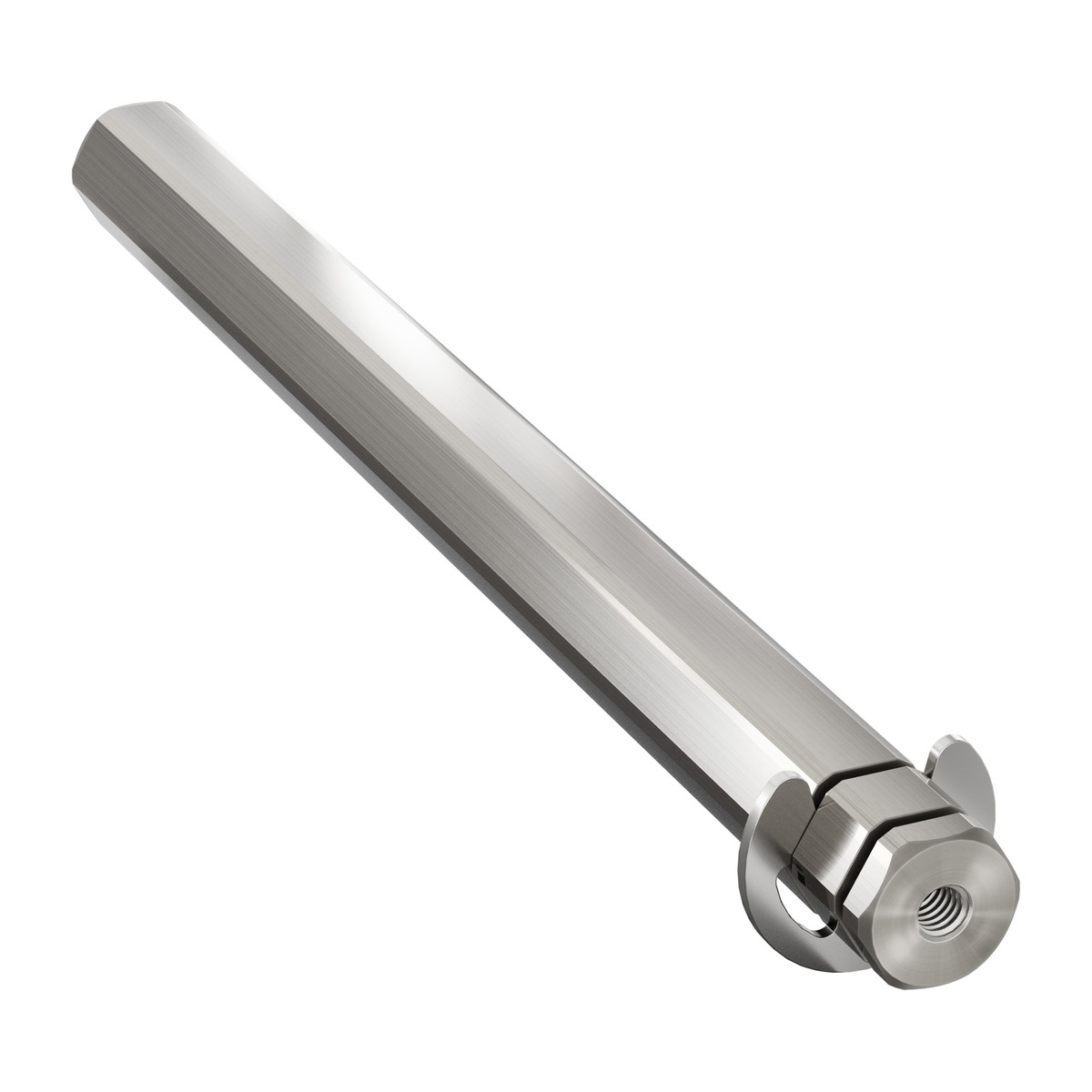 12mm REX® Shaft with E-Clip (Stainless Steel, 144mm Length)
