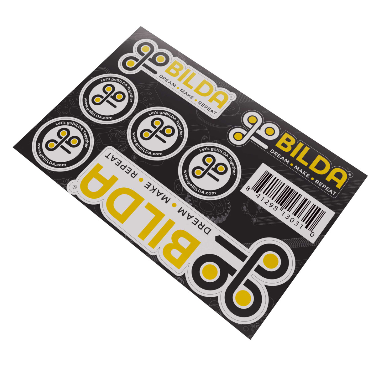 goBILDA Sticker Sheet