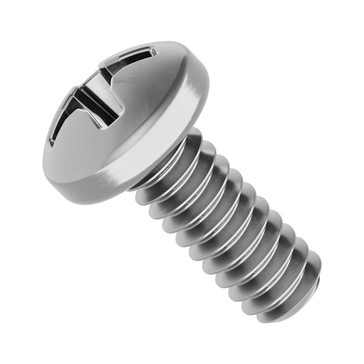 M1.6 x 0.35mm Stainless Steel Pan Head Screw (4mm Length) - 6 Pack